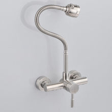 Load image into Gallery viewer, Stainless Steel Material Wall Mounted Kitchen Sink Mixer Faucet Free Rotation Hose Water Tap, Rotation Hose Water Tap