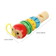 Load image into Gallery viewer, 2 PCS Cute Cartoon Wooden Whistle Children Wind Instrument, Random Style Delivery