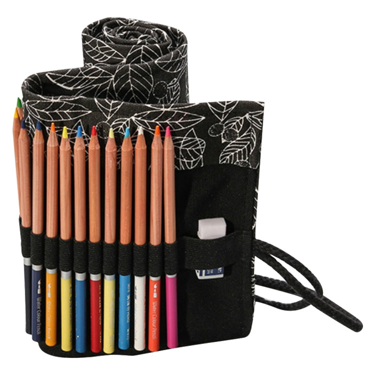 Cute Leaf Portable Canvas School Pencil Case Pen Bag Stationery Pouch