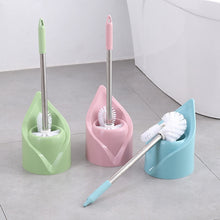 Load image into Gallery viewer, Stainless Steel Long Handle Toilet Brush Toilet Cleaning Brush, Triangle Shape Base, Diamond Shape Base