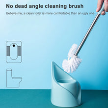Load image into Gallery viewer, Stainless Steel Long Handle Toilet Brush Toilet Cleaning Brush, Triangle Shape Base, Diamond Shape Base