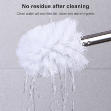 Load image into Gallery viewer, Stainless Steel Long Handle Toilet Brush Toilet Cleaning Brush, Triangle Shape Base, Diamond Shape Base