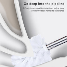 Load image into Gallery viewer, Stainless Steel Long Handle Toilet Brush Toilet Cleaning Brush, Triangle Shape Base, Diamond Shape Base