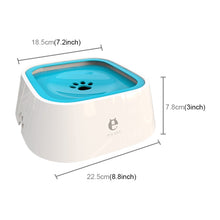 Load image into Gallery viewer, Pet Drinking Water Bowl Floating Not Wet Mouth Bowl Cat Dog Drinking Water Artifact, Blue, White, Grey, Pink