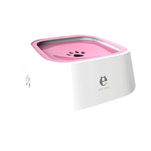 Load image into Gallery viewer, Pet Drinking Water Bowl Floating Not Wet Mouth Bowl Cat Dog Drinking Water Artifact, Blue, White, Grey, Pink