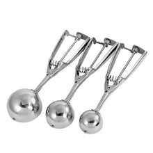 Load image into Gallery viewer, Thick Stainless Steel Ice Cream Spoon Fruit Digging Spoon, 4cm, 5cm, 6cm