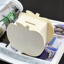 Load image into Gallery viewer, Lovely Creative Child DIY Wooden Apple Hand Painted Piggy Bank, 10x5.6x9.5cm