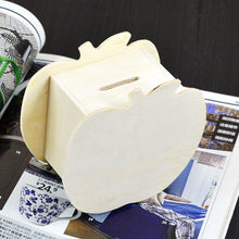 Load image into Gallery viewer, Lovely Creative Child DIY Wooden Apple Hand Painted Piggy Bank, 10x5.6x9.5cm