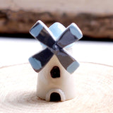 4 PCS Mini Cartoon Small Windmill Cottage Decoration Crafts