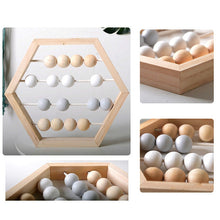 Load image into Gallery viewer, Natural Wooden Abacus Beads Craft Baby Early Learning Educational Toys Baby Room Decor