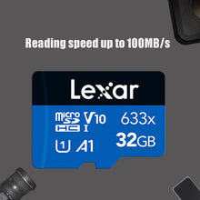 Load image into Gallery viewer, Lexar 633x 32GB High-speed Mobile Phone Memory TF Card Driving Recorder Memory Card, 32GB