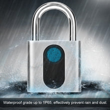 Load image into Gallery viewer, USB Rechargeable Door Lock Fingerprint Padlock Quick Unlock Security Keyless Smart Metal Lock, Keyless Smart Metal Lock