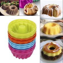Load image into Gallery viewer, 12 pcs Thread Shape Baking Jelly Mould  Silicone Pudding Cupcake Muffin Donut Mold, Thread Shape
