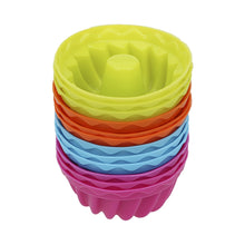 Load image into Gallery viewer, 12 pcs Thread Shape Baking Jelly Mould  Silicone Pudding Cupcake Muffin Donut Mold, Thread Shape