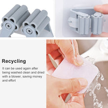 Load image into Gallery viewer, Mop Holder Wall Mounted Organizer Holder Household Kitchen Bathroom Adhesive Storage Broom Hanger Clip Hook Racks, Clip Hook White