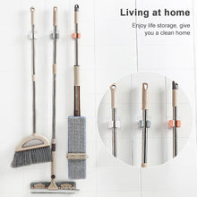 Load image into Gallery viewer, Mop Holder Wall Mounted Organizer Holder Household Kitchen Bathroom Adhesive Storage Broom Hanger Clip Hook Racks, Clip Hook White