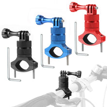 Load image into Gallery viewer, Aluminum Alloy Bicycle Mounting Bracket Bicycle Clip For Action Camera, Black, Red, Blue