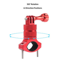 Load image into Gallery viewer, Aluminum Alloy Bicycle Mounting Bracket Bicycle Clip For Action Camera, Black, Red, Blue