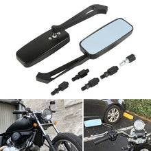 Load image into Gallery viewer, Anti-glare Square Aluminum Motorcycle Modified Rearview Mirror, White Mirror, Anti-glare