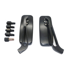 Load image into Gallery viewer, Anti-glare Square Aluminum Motorcycle Modified Rearview Mirror, White Mirror, Anti-glare