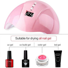 Load image into Gallery viewer, 36W UV Led Lamp Nail Dryer 12 Leds for Nail Machine Curing 30s/60s/99s Timer USB Connector