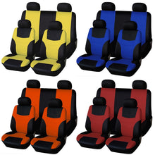 Load image into Gallery viewer, Universal Car Seat Cover Personality Stitching Automotive Chairs Protective Sleeve Cloth Automobile Seats Covers, Green, Yellow, Orange, red, pink, Blue