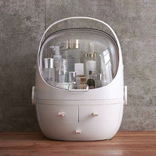 Load image into Gallery viewer, Portable Dust-proof Transparent Round Cosmetic Drawer Type Storage Box, Small Beauty Powder, Small Pearl White