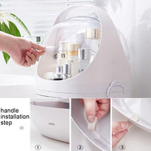 Load image into Gallery viewer, Portable Dust-proof Transparent Round Cosmetic Drawer Type Storage Box, Small Beauty Powder, Small Pearl White