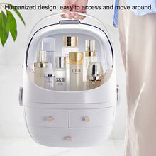 Load image into Gallery viewer, Portable Dust-proof Transparent Round Cosmetic Drawer Type Storage Box, Small Beauty Powder, Small Pearl White