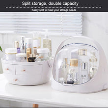Load image into Gallery viewer, Portable Dust-proof Transparent Round Cosmetic Drawer Type Storage Box, Small Beauty Powder, Small Pearl White