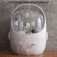 Load image into Gallery viewer, Portable Dust-proof Transparent Round Cosmetic Drawer Type Storage Box, Small Beauty Powder, Small Pearl White