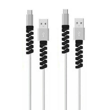 Load image into Gallery viewer, 4pcs Spiral Style Silicone Data Cable Protective Cover Anti-wire Break Winder