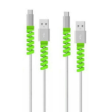 Load image into Gallery viewer, 4pcs Spiral Style Silicone Data Cable Protective Cover Anti-wire Break Winder