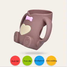 Load image into Gallery viewer, Baby Silicone Glass Bottles Drop-proof and Flatulence-proof Glass Baby Bottle