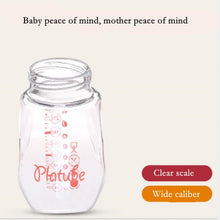 Load image into Gallery viewer, Baby Silicone Glass Bottles Drop-proof and Flatulence-proof Glass Baby Bottle