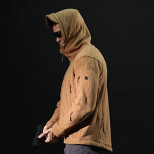 Load image into Gallery viewer, Fleece Warm Military Uniform Men Tactical Thermal Breathable Hooded Coat, S, M, L, XL, 2XL, 3XL, 4XL