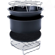 Load image into Gallery viewer, 5 in 1 Fryer Accessory Set Multifunctional Air Fryer Set Grill Pizza Pan, 5 in 1 Set