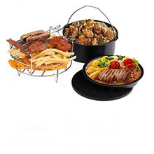 Load image into Gallery viewer, 5 in 1 Fryer Accessory Set Multifunctional Air Fryer Set Grill Pizza Pan, 5 in 1 Set