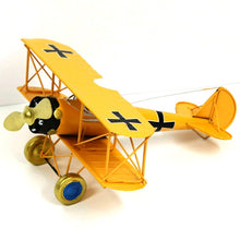 Load image into Gallery viewer, Home Decoration Ornaments Wrought Iron Crafts Retro Old Aircraft Model