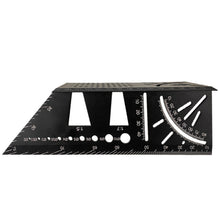 Load image into Gallery viewer, 3D Woodworking Stop Gauge Aluminum Alloy Multi-function Angle Ruler, 3D Angle Ruler