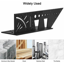 Load image into Gallery viewer, 3D Woodworking Stop Gauge Aluminum Alloy Multi-function Angle Ruler, 3D Angle Ruler