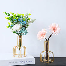 Load image into Gallery viewer, Wrought Iron Hydroponic Green Dried Flower Glass Flower Insert Decoration Without  Fake Flowers