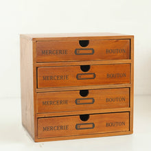 Load image into Gallery viewer, Retro Wooden Drawer Storage Cabinet Desk, One Pumping, Two Pumping, Three Pumping, Four Pumping