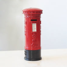 Load image into Gallery viewer, Retro Tin Alloy Telephone Booth Postbox Piggy Bank Decoration, Telephone Booth, Mailbox