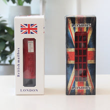 Load image into Gallery viewer, Retro Tin Alloy Telephone Booth Postbox Piggy Bank Decoration, Telephone Booth, Mailbox
