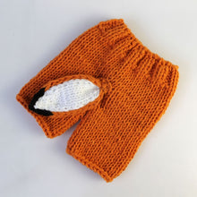Load image into Gallery viewer, Children Photography Clothing Cartoon Fox Shape Handmade Wool Knit Hat + Pants Set