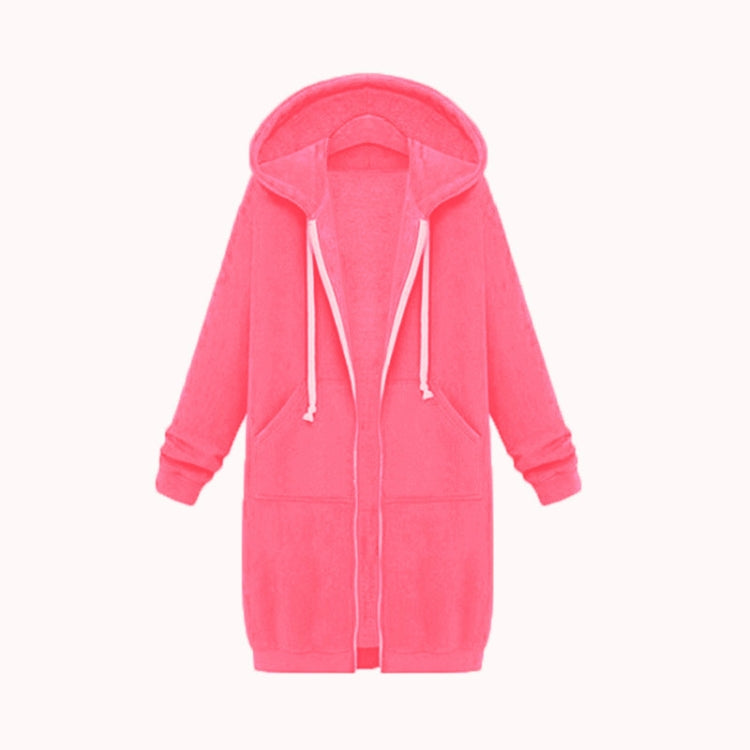 Women Hooded Long Sleeved Sweater In The Long Coat, S, M, L