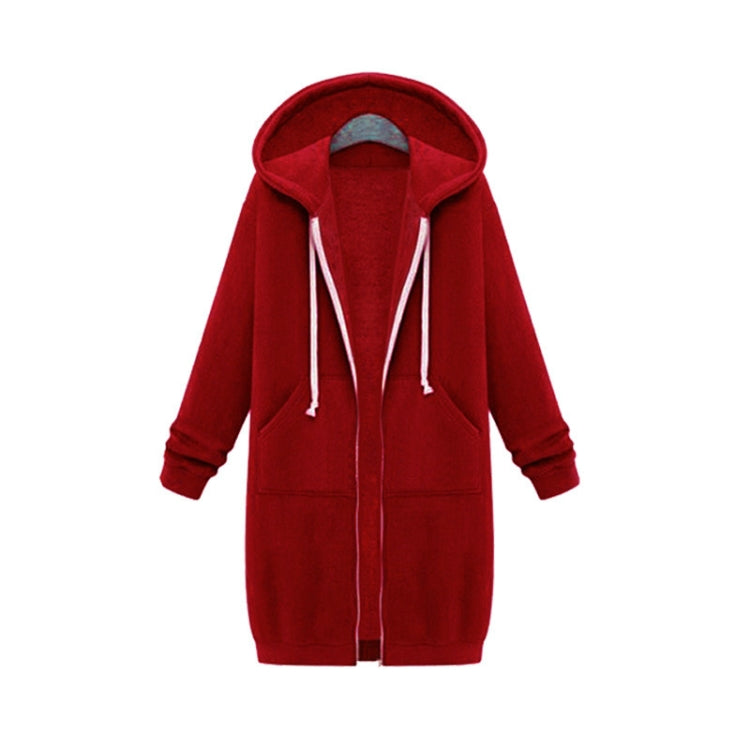 Women Hooded Long Sleeved Sweater In The Long Coat, S, M, L