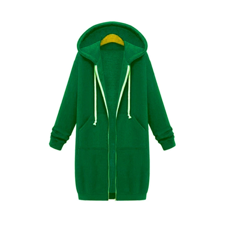 Women Hooded Long Sleeved Sweater In The Long Coat, XL, XXL, XXXL