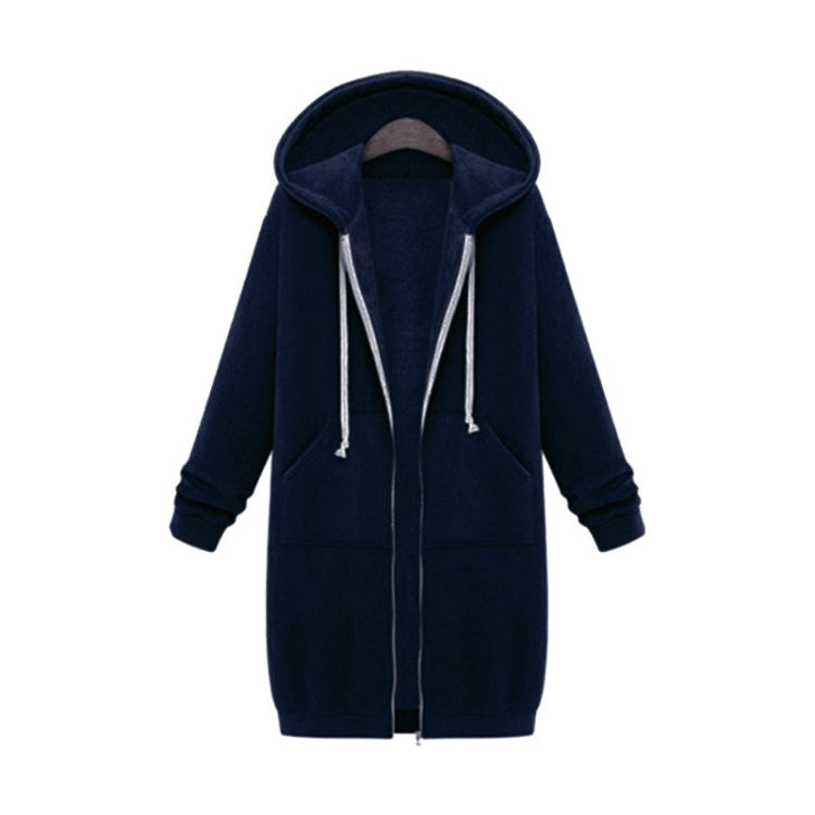 Women Hooded Long Sleeved Sweater In The Long Coat, XXXXL, 4XL, XXXXXL